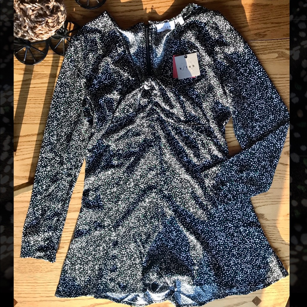 Long sleeve Tie Front Romper